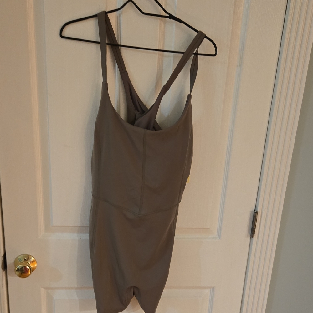all in motion Taupe Unitard Romper